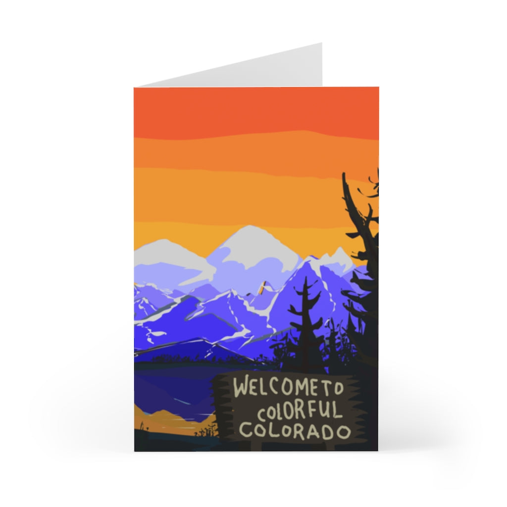 'Colorful Colorado' Greeting Card (1 pc.) - Vertical